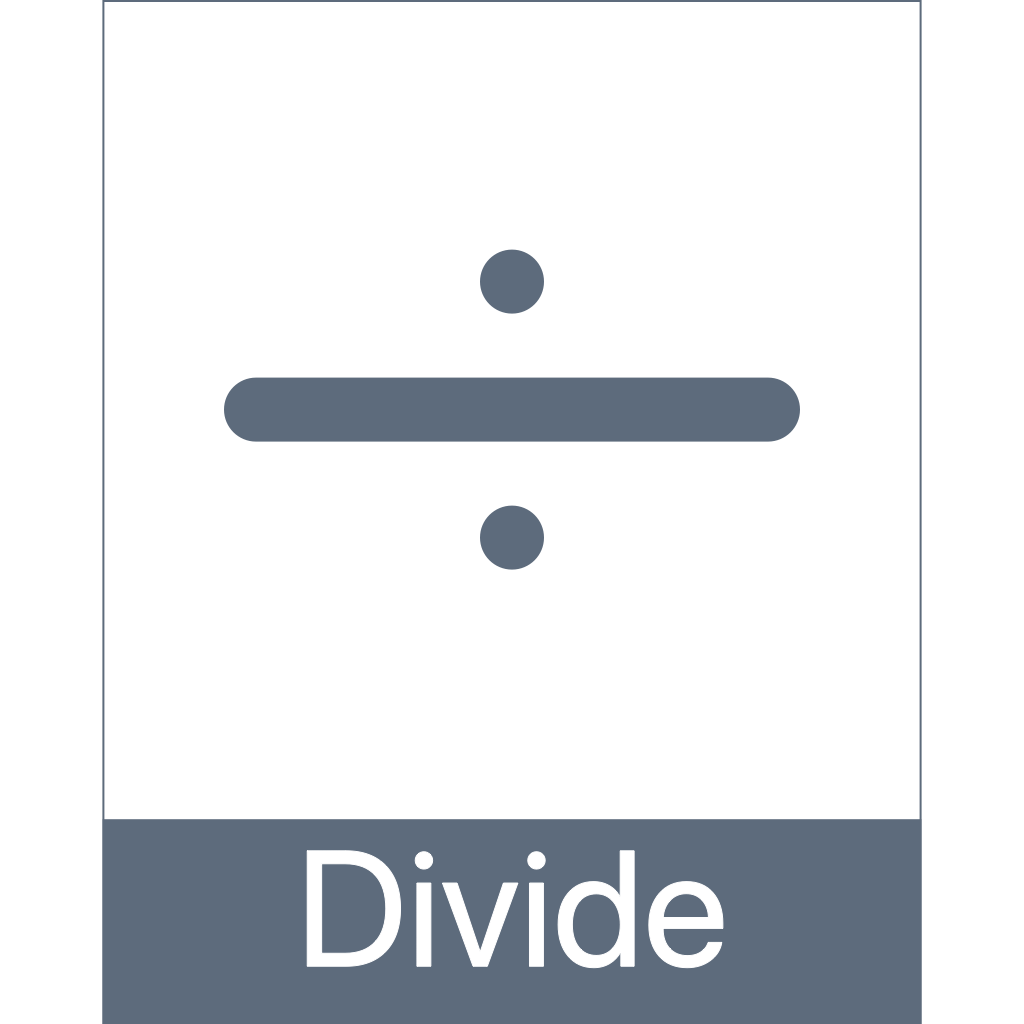 divide Document Icon