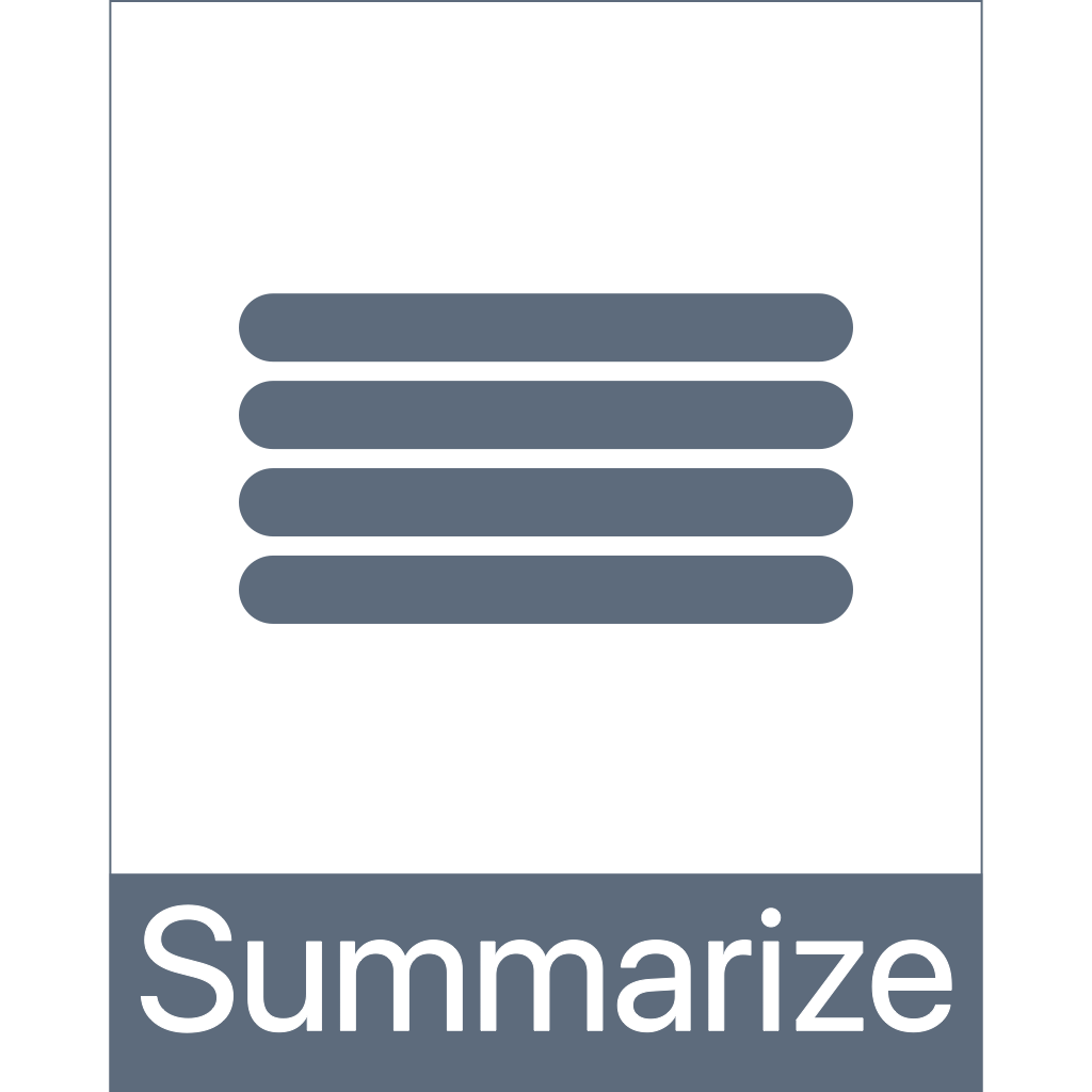 summarize Document Icon